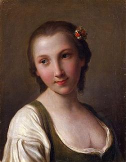 Rotari Fanciulla con fiori sul cappellomod
